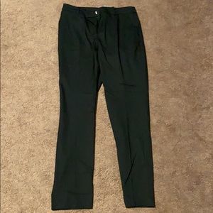 Black slim leg dress pants